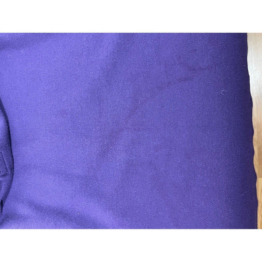 Burberry Brit Short Sleeve Polo Shirt Women L Purple Logo Classic Preppy Lux - Picture 13 of 13